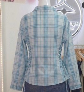 Chic Plaid Button-Up Top