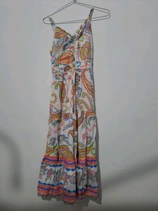 Women's White &amp; Pink Kurta with Mirror Work free d