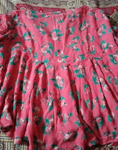 Pink Floral Print Kurta