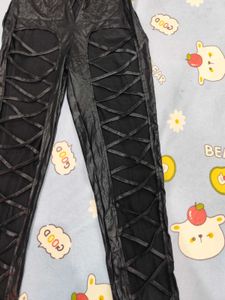 Black Strappy Punk Elastaine Jumpsuit