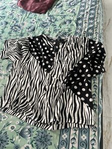 Monochrome Zebra & Polka Dot Tunic