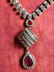 Necklace set with red colour 😍