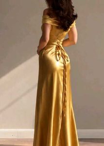Yellow Corset Tube Maxi Dress