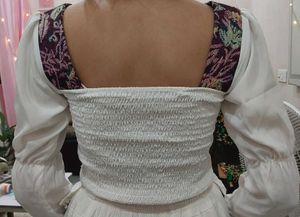 Bohemian Embroidered Crop Top Blouse