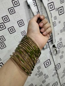 Premium Glass Bangles + Earrings Combo | New