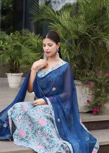 Beautiful Floral Kurta Set with Dupatta