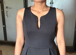 Classic Black Sleeveless Fit &amp; Flare Dress