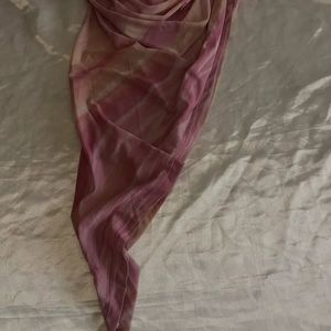Chic Ruched Strapless Pink Dress