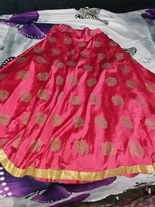 Pink Floral Lehenga Choli Set