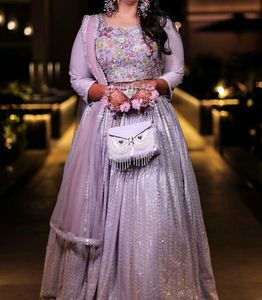 pastel lehenga