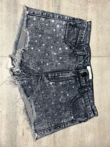 Distressed Denim Shorts
