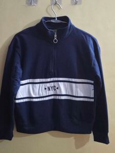 Navy Blue NYC Half-Zip Sweatshirt