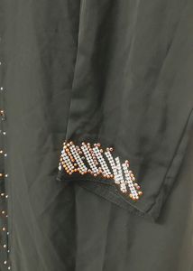 UAE Imported Simple abaya - Heavy Stone Work On Sleeves