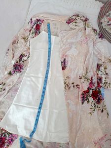 Floral Kimono Robe &amp; Slip Set