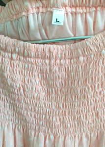 Baby Pink Off Shoulder Top