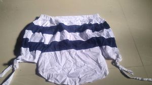 Striped Cotton Tunic Top