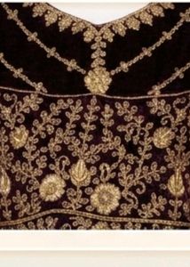 Embroidered zari heavy workVelvet