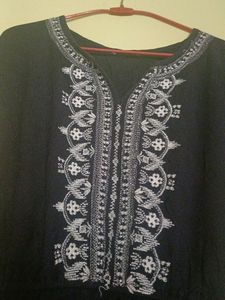 Black Embroidered Dress