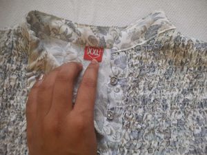 Women's Boho Floral Printed Smocked Tunic Top
