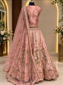 Beautiful Peach unstitched Lehenga Cho