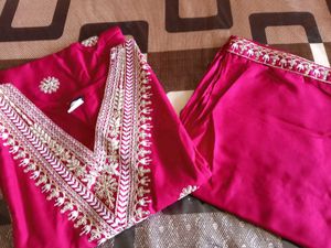 Pink Embroidered Salwar Kameez Suit