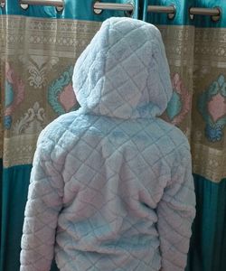 Max Cute Blue Hooded Jacket