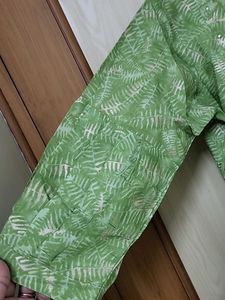 Green Leaf Print Kurta never worn