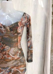 Mesh Off-Shoulder "Renaissance" Mini Dress