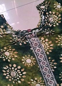 Green Printed Kurti