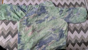 Boho Tie-Dye Button-Up Shirt