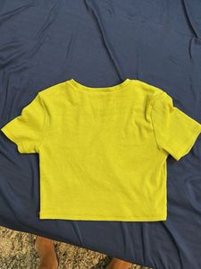 Chartreuse Cropped Tee