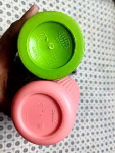Pink &amp; Green Water Bottles