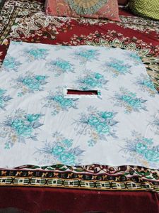 Floral Dupatta with Matching Scarf