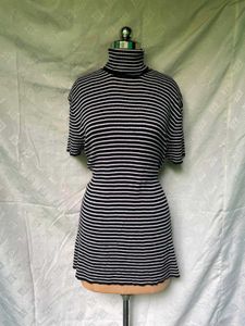 Striped Turtleneck Top