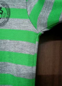 Retro Striped V-Neck Tee