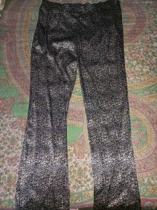 Stylish Black & White Print Pants
