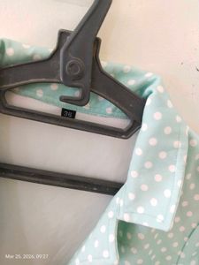 Chic Mint green front open flared shrug