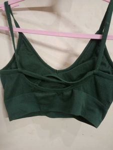 Comfortable Ribbed Sports Bra