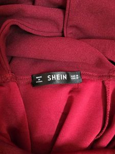 Burgundy Bodycon Midi Dress