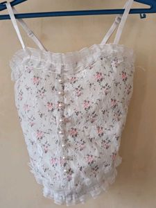 Floral Lace Corset Top