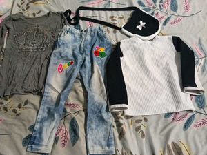 Cute Girls Clothing Set with Bag
