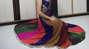 Colorful Patchwork Maxi Skirt