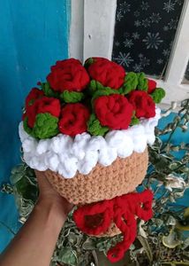 Crocheted Flower Arrangement