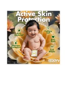 Teddyy Easy Pant Diaper (L, 9-14 Kg,56 Pieces)
