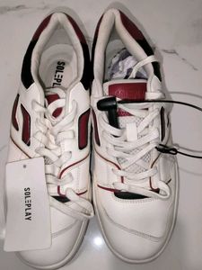 SOLEPLAY Men's White/Red Casual Shoes