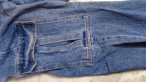 Savana Blue Denim Cargo Jeans