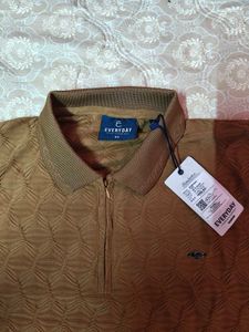 Men's Textured Polo Tshirt