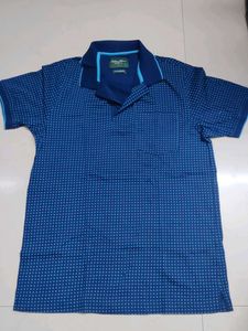 Classic Blue Polka Dot Polo Shirt
