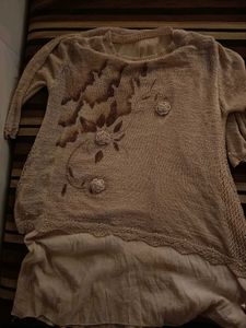 Boho Tunic Top with Floral Embroidery