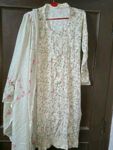 Floral Print Kurta Set with Dupatta